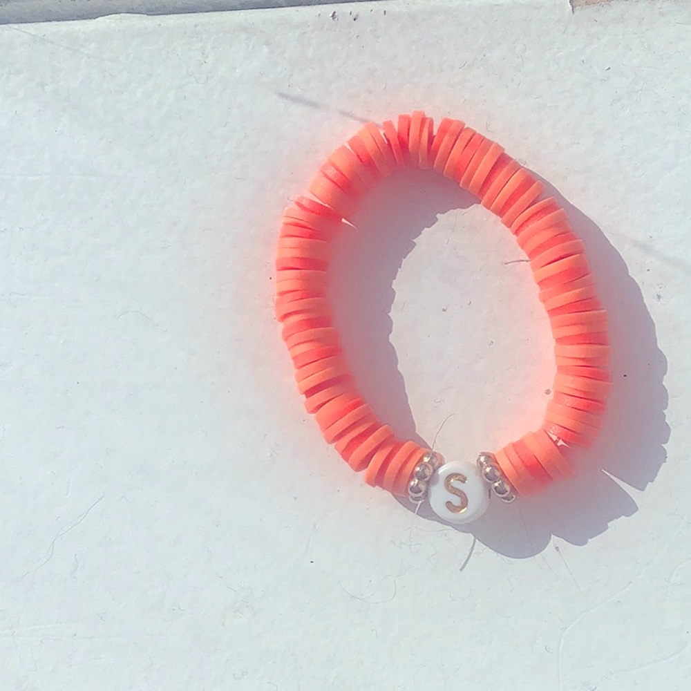 S initial bracelet